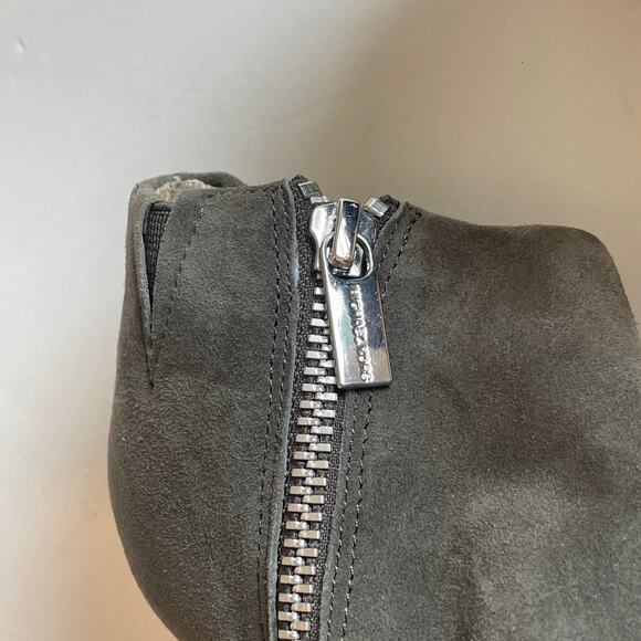 Michael Kors Platform Suede Stiletto Heels Womens Size 9 Gray Open Toe - Picture 4 of 11